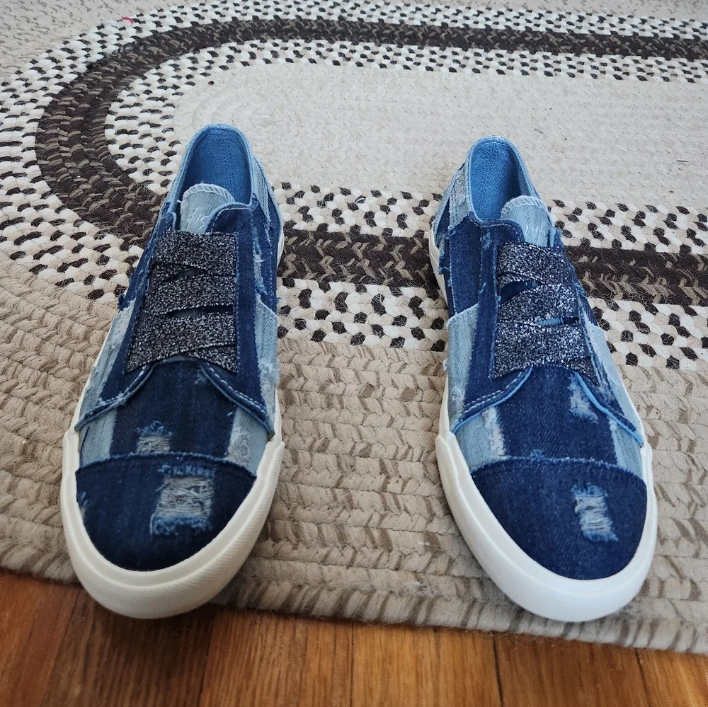 Blowfish Marley Patchwork Denim Sneakers